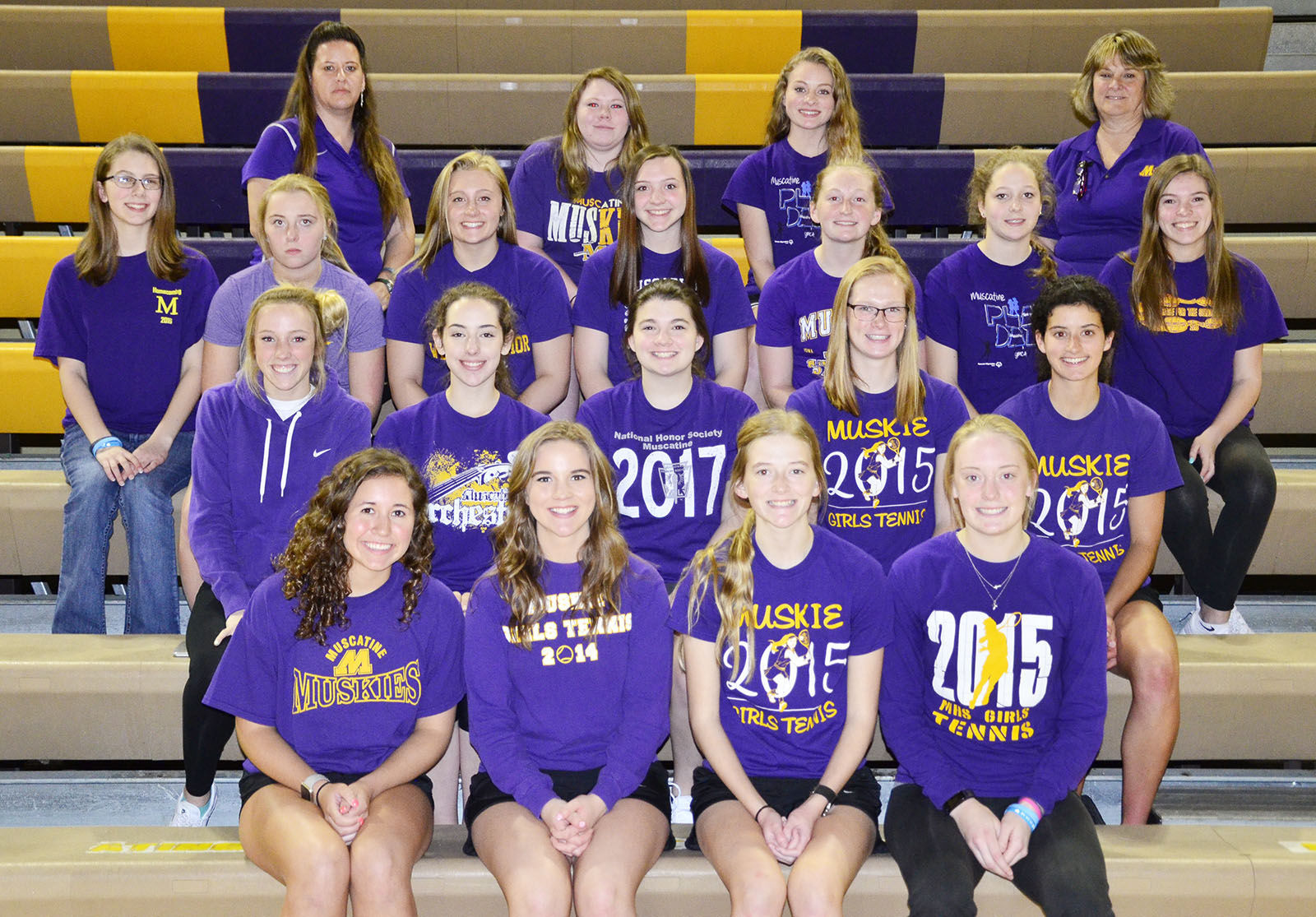 Muscatine girls tennis